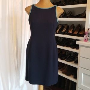 Petite Sophisticate navy dress